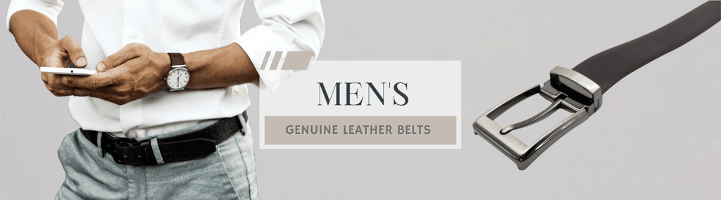 Mens Checkered Belt - Brown Genuine Leather 28 / 70 cm - Brown | CintUrra