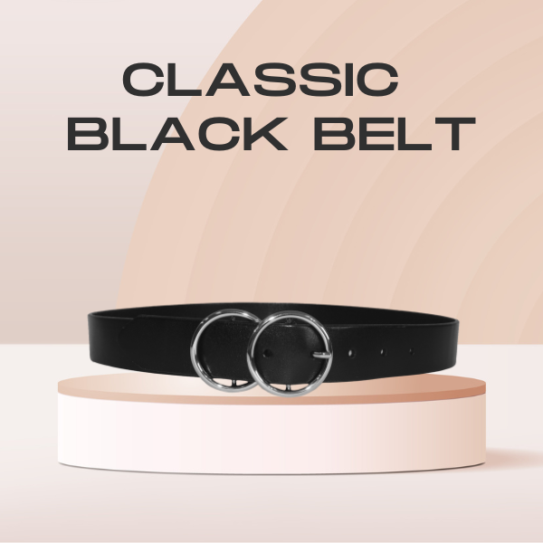 Double Buckle Belt, Women Leather Belts
