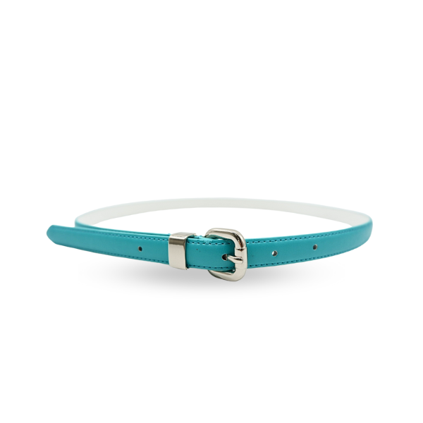 Blue skinny outlet belt