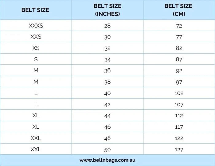 Belt Size Chart: How To Choose Belt Sizes & Buy Belts That Fit Based On  Your Pant Waist Size 