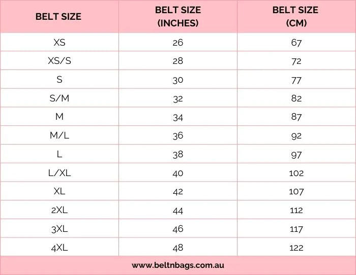 Belt Size Guide Genuine Leather Guide Women and Men's Belt Size