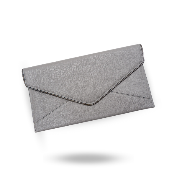 Grey deals clutch handbag