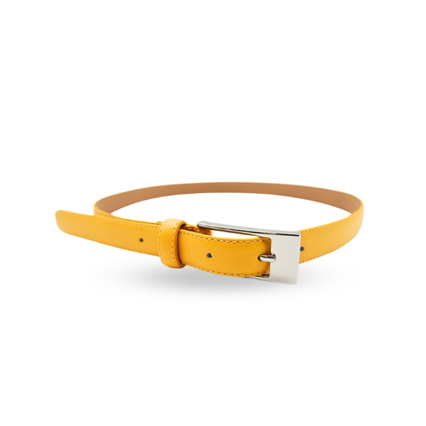 DEANEEN - Women's Yellow Genuine Leather Belt – BeltNBags