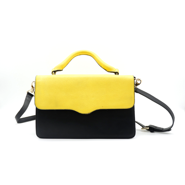 Yellow leather 2025 handbags sale