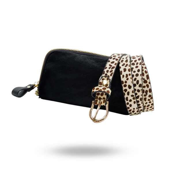 VALENTINO GARAVANI Leather fringe-trimmed leopard-print calf hair shoulder  bag | THE OUTNET