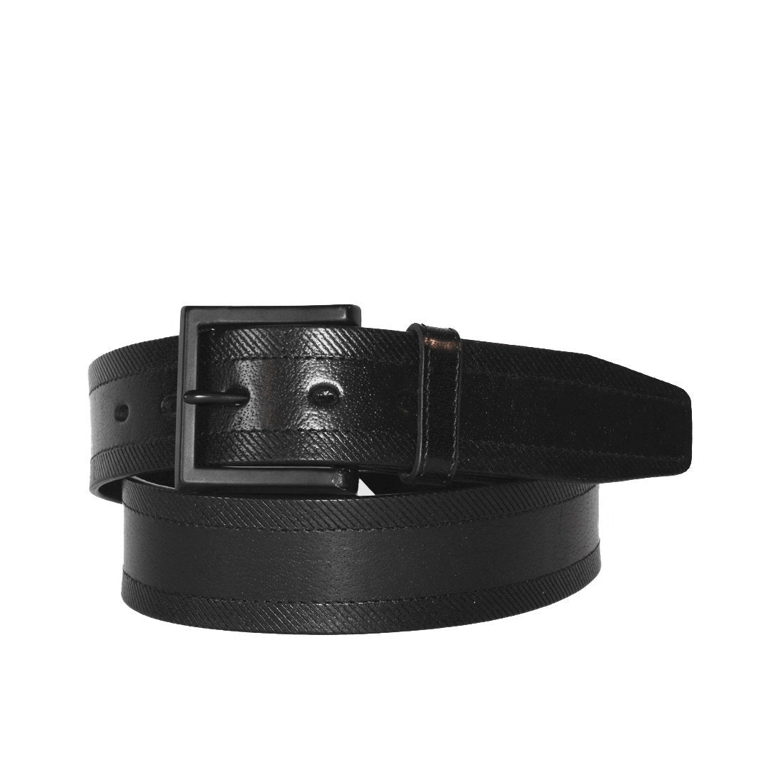 Buy 32mm Full Grain Braided Black Leather Belt Online in Australia