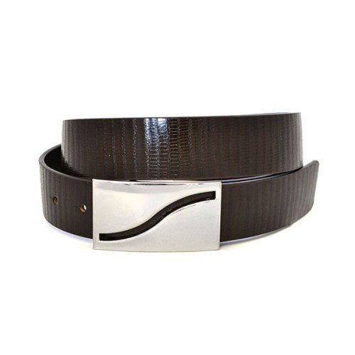 OAKLEY - Mens Brown Square End Leather Belt – BeltNBags