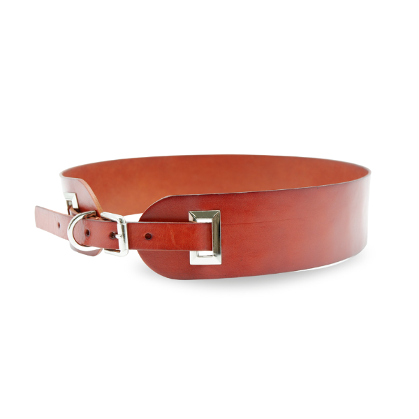 Wide Waist Belt in Tan